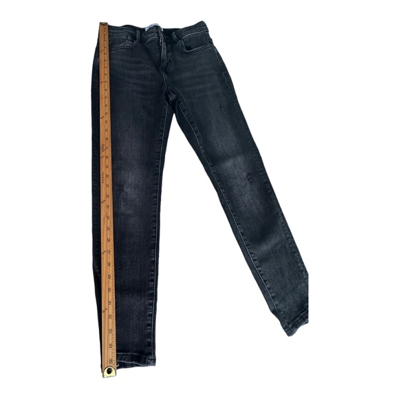 Zara Womens Jeans Mid Rise Skinny Stretch Slim Fit‎ Denim Charcoal Black Size 30 - Picture 9 of 16